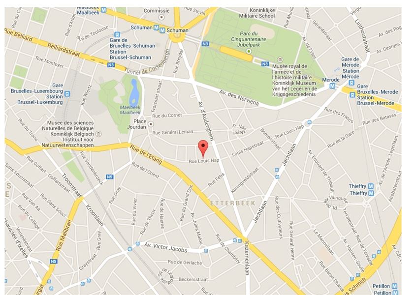 Furnished apartment a stone's throw from EU