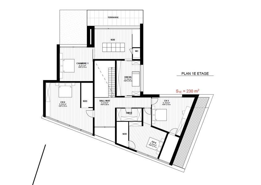 Terrain quartier Pr. Orange Villa 4 façades