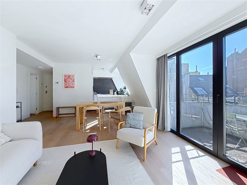 Penthouse met terras en garage. Energielabel (EPC) klasse B-.