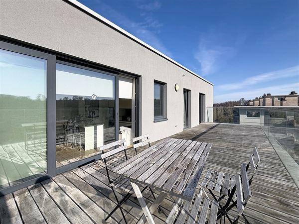 Uitzonderlijk penthouse met terrassen van 110 m².