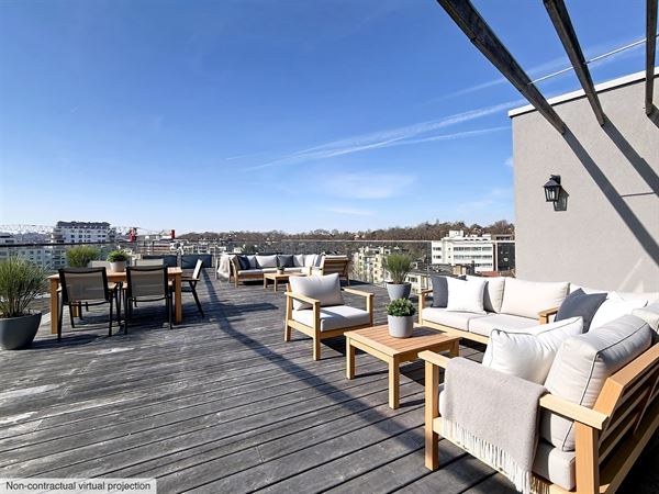 Uitzonderlijk penthouse met terrassen van 110 m².