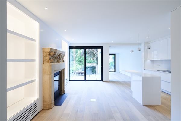 Uitzonderlijk triplex met tuin