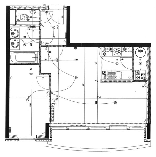 Gemeubeld appartement vlakbij de EU