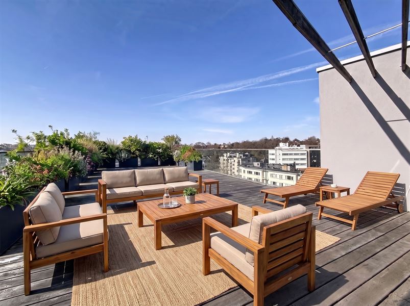 Uitzonderlijk penthouse met terrassen van 110 m².