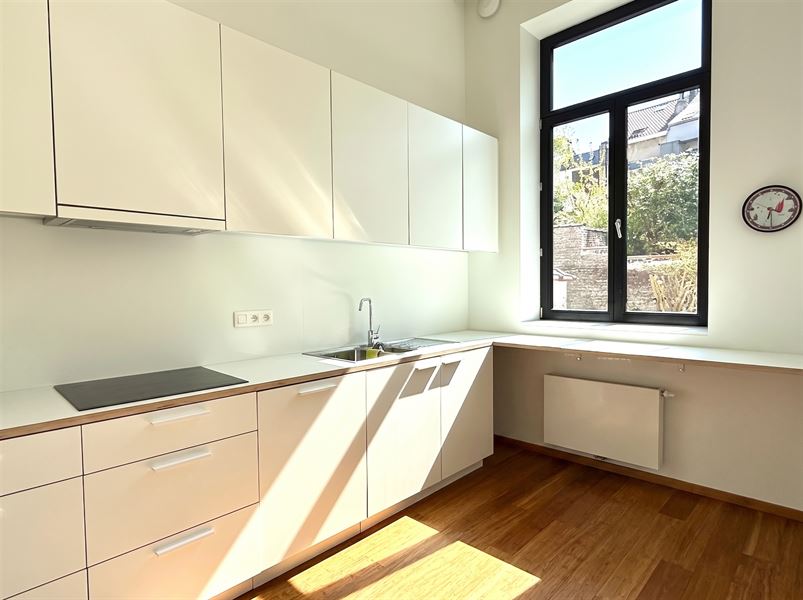 Gerenoveerd duplex begane grond appartement met tuin