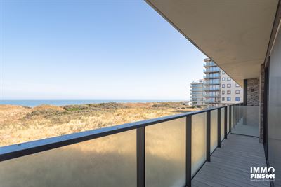 Servicewohnung mit weitem Blick auf das Meer, den Strand und die Dünen zu vermieten in De Panne - Immo Pinson