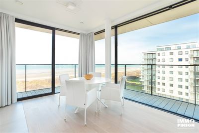 Lichtrijke assistentieflat met wijds zicht op zee, strand en duinen te huur in De Panne - Immo Pinson