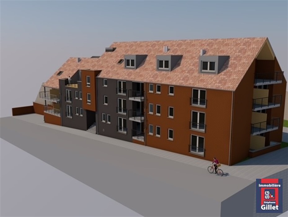 Terrain avec permis octroyé pour 15 appartements