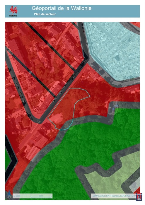 Terrain avec permis octroyé pour 15 appartements
