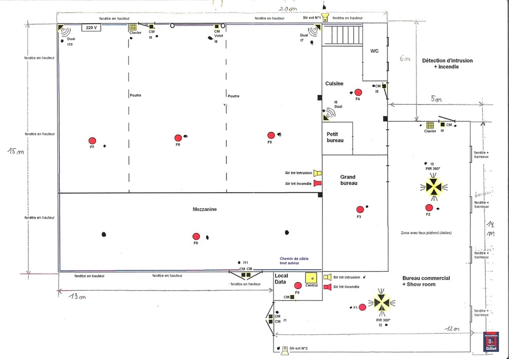 hall industriel avec parking - belle visibilité