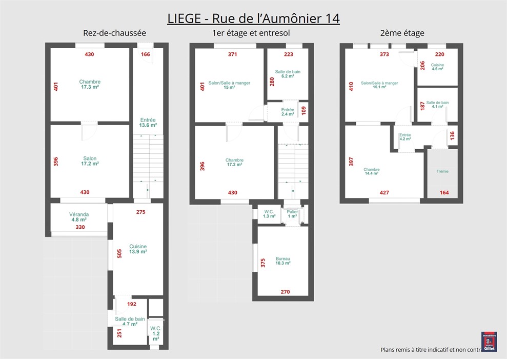 Agréable immeuble de rapport à l'entrée de la ville de Liège