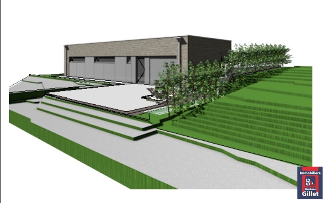 zoning Mecalys - Terrain avec permis pour atelier -