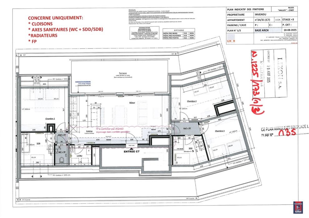 Magnifique penthouse 3 chambres