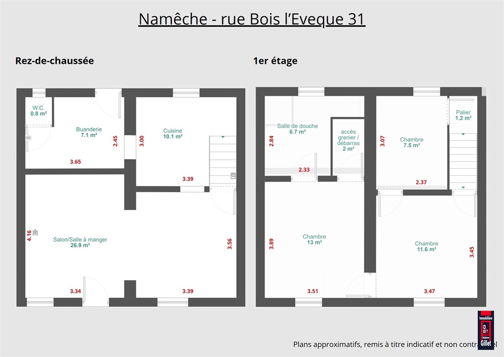 Maison en pierre à Namêche
