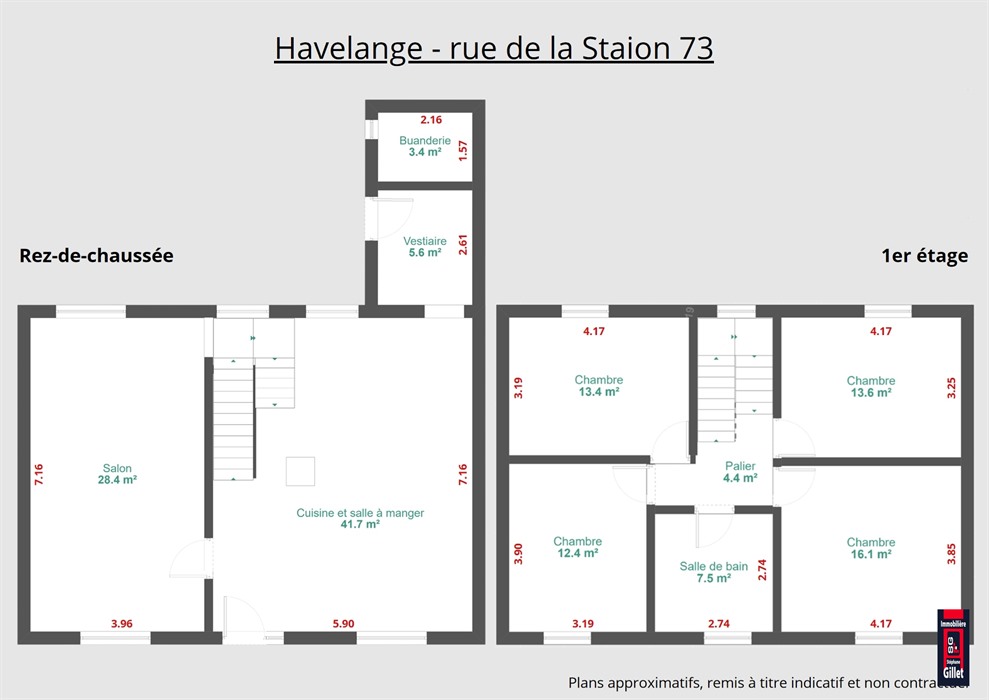 Spacieuse maison de village avec parkings et 6 chambres