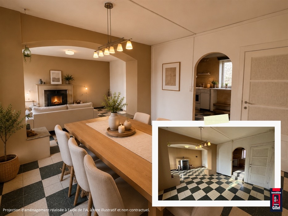 Maison en pierre au beau potentiel d’aménagement
