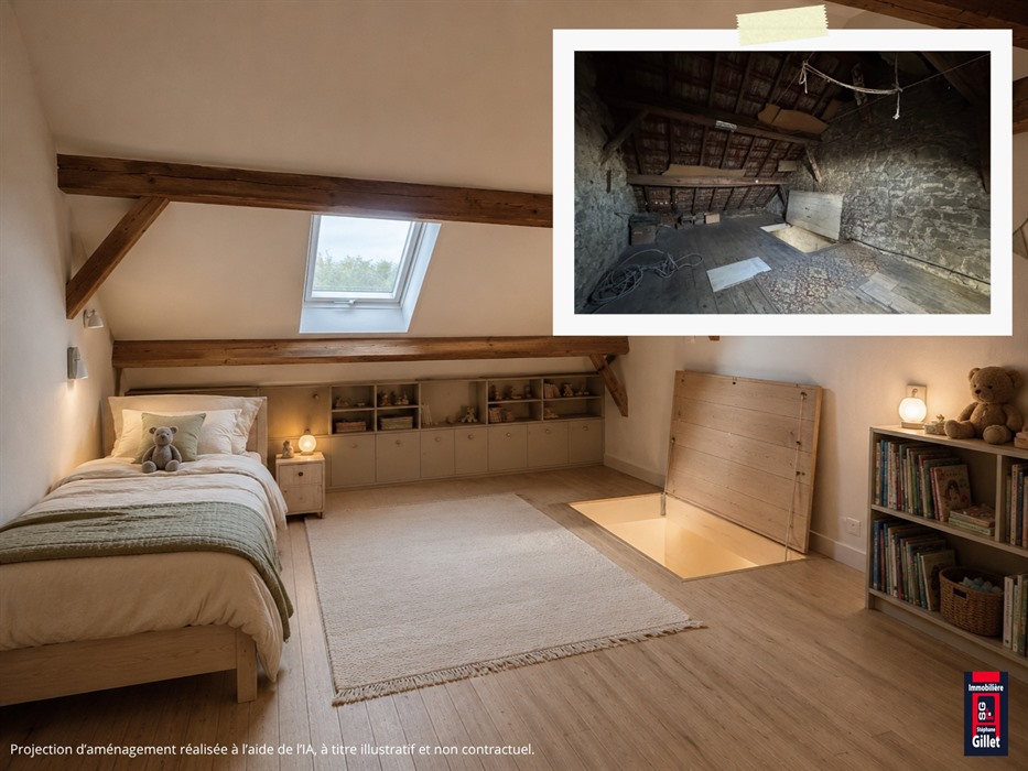 Maison en pierre au beau potentiel d’aménagement