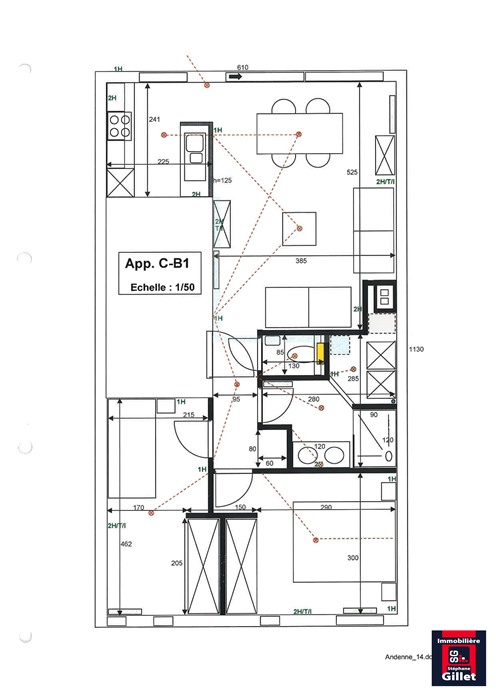 Agréable appartement 2 chambres à Seilles