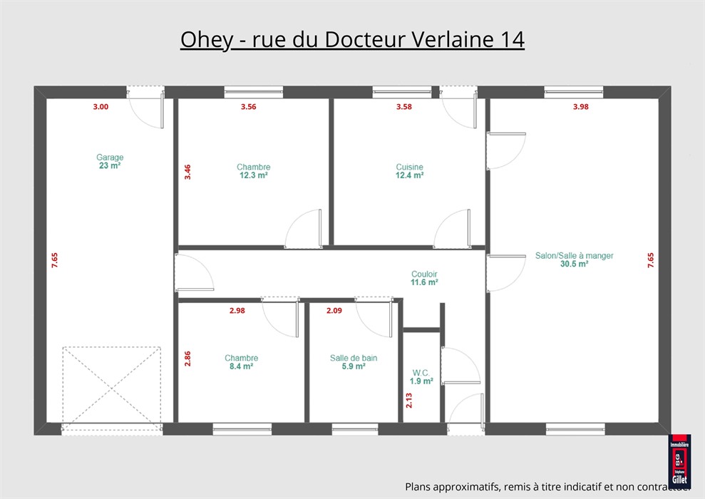 Coquette maison de plain pied proche de toutes facilités