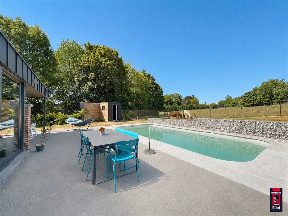 Maison familiale avec beau jardin et piscine
