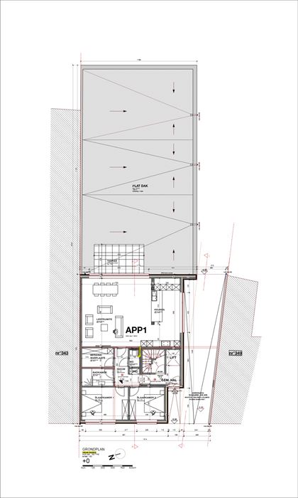 Gelijkvloers appartement