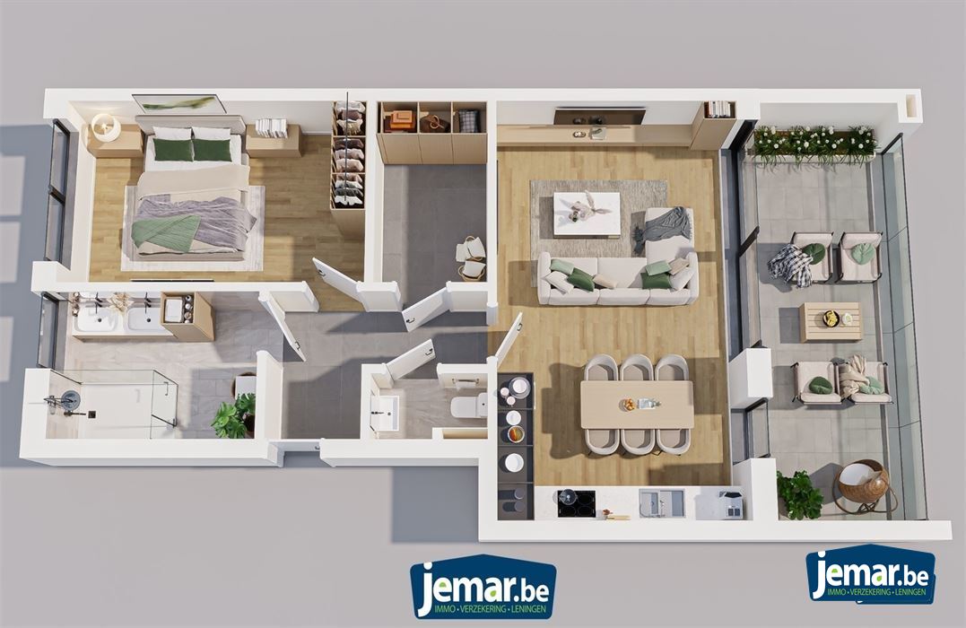 Appartement op 1ste verdiep links