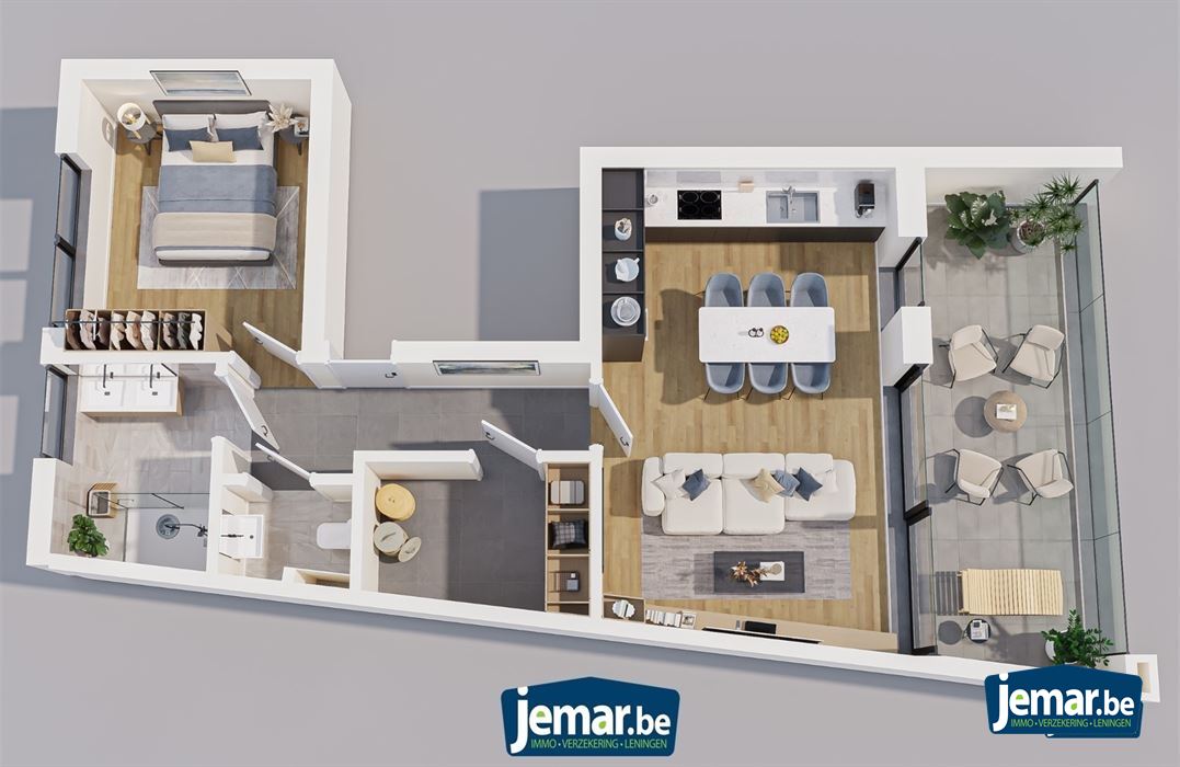 Appartement op 1ste verdiep rechts