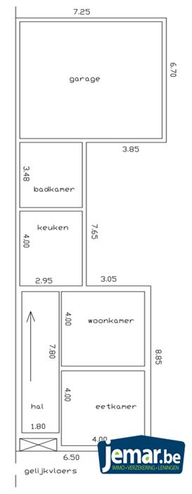 Sloop en wederopbouw aan 6% - perceel van 16are