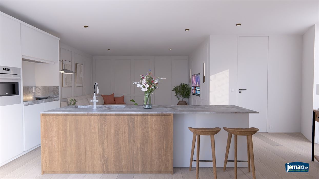 Gelijkvloers appartement met terras