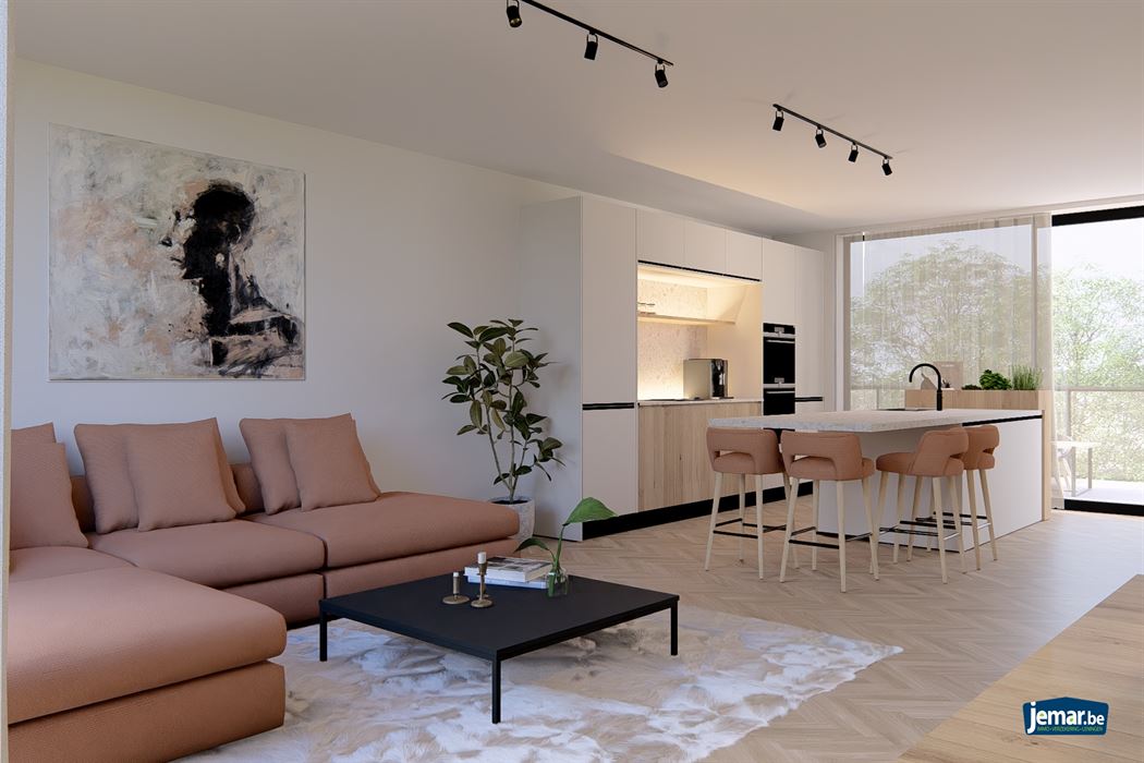 Gelijkvloers appartement met terras