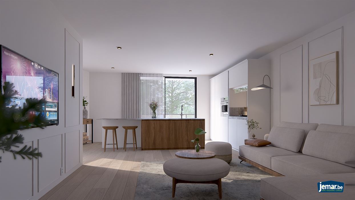 Gelijkvloers appartement met terras