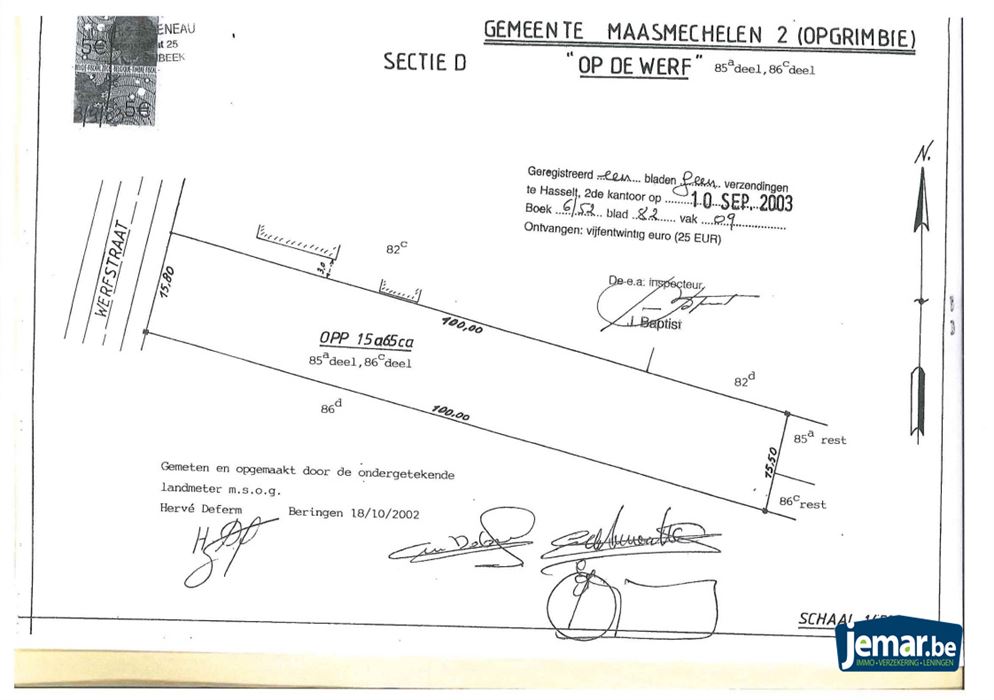 Perceel grond van 15a65ca voor open bebouwing in het rustige Opgrimbie!