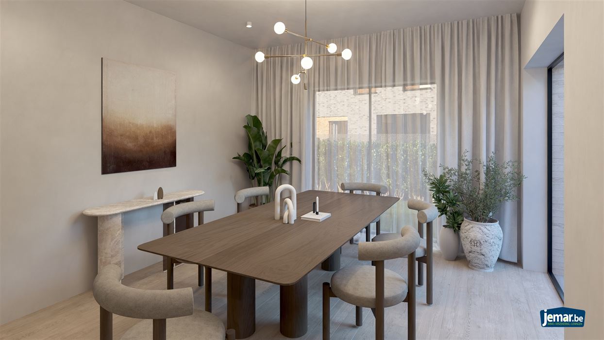 Projectgrond met goedgekeurd plan voor 3 woningen