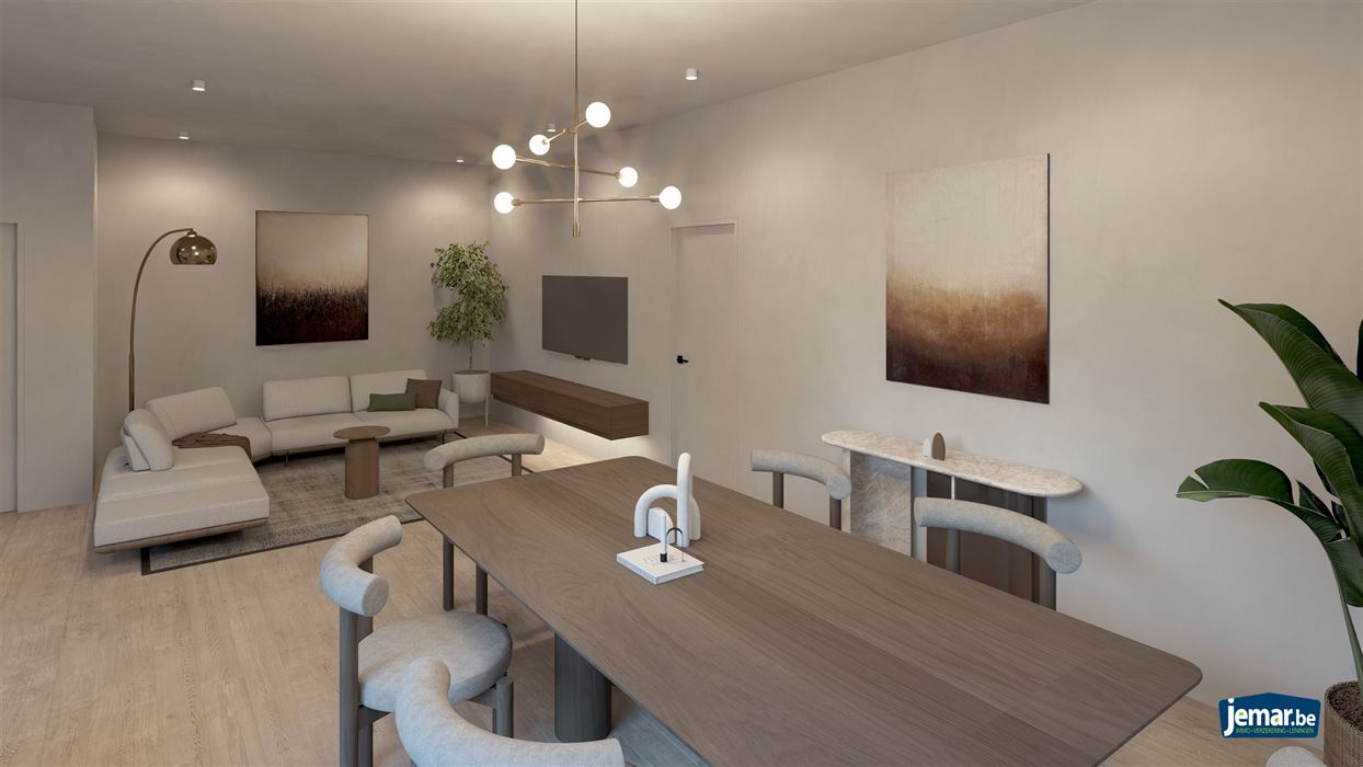 Projectgrond met goedgekeurd plan voor 3 woningen