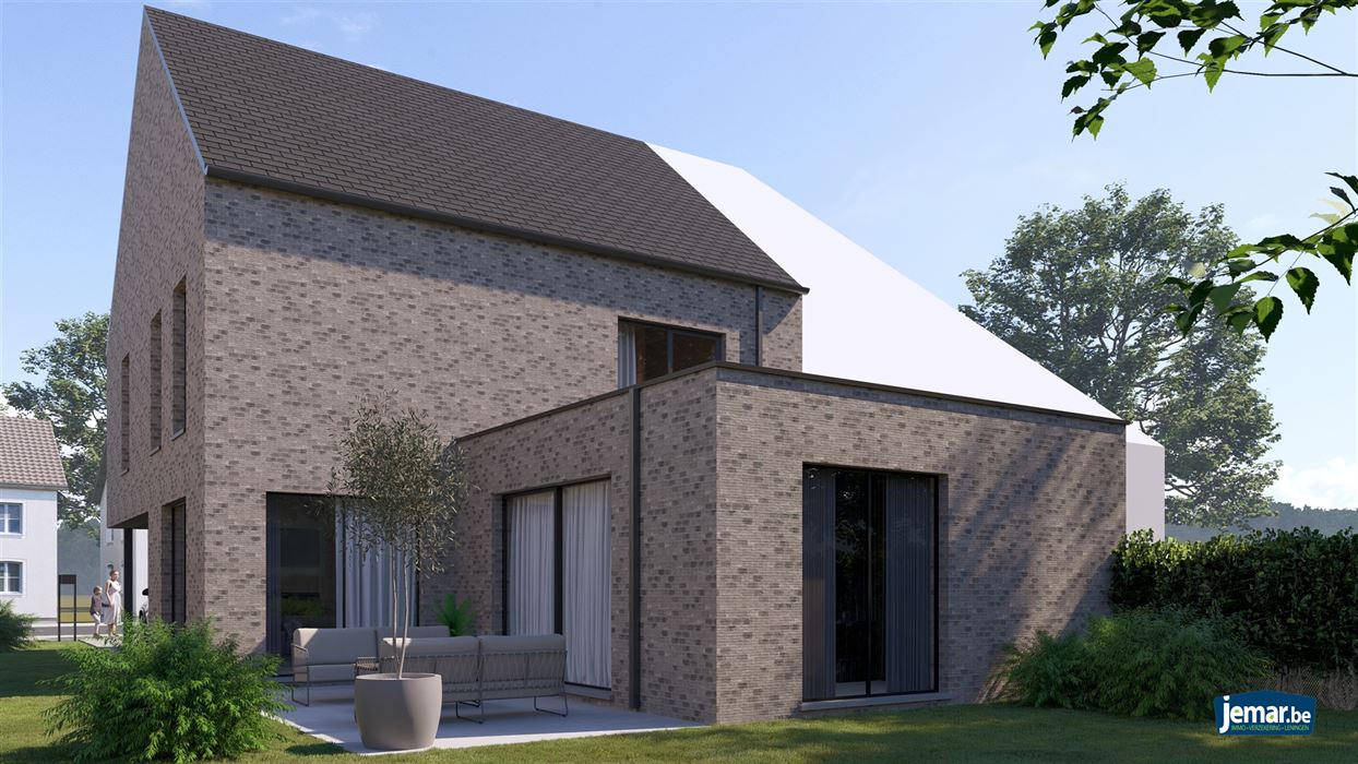 Projectgrond met goedgekeurd plan voor 3 woningen