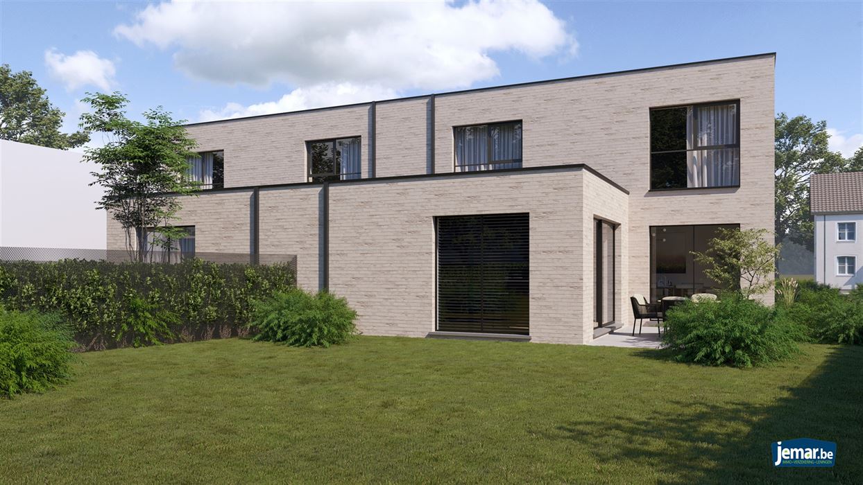 Projectgrond met goedgekeurd plan voor 3 woningen