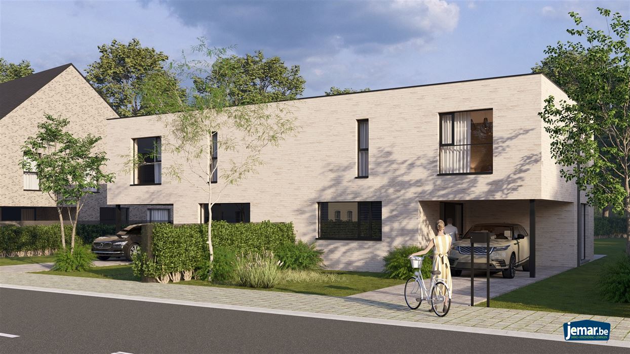 Projectgrond met goedgekeurd plan voor 3 woningen