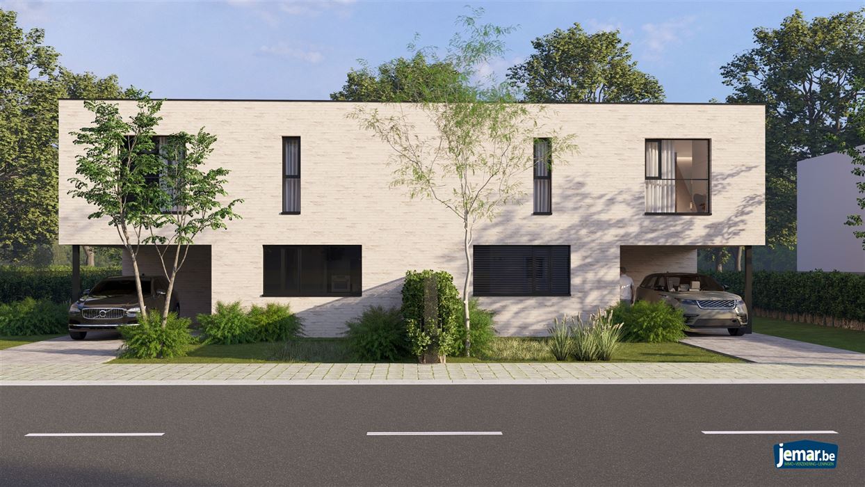 Projectgrond met goedgekeurd plan voor 3 woningen