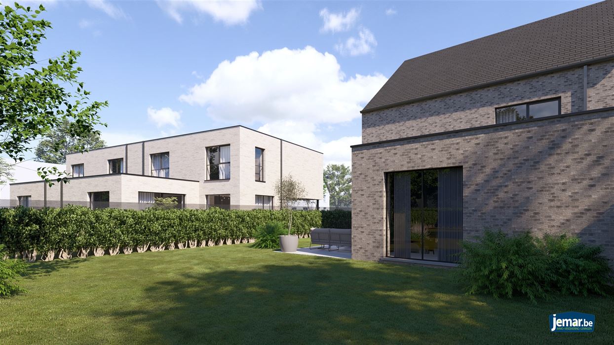Projectgrond met goedgekeurd plan voor 3 woningen