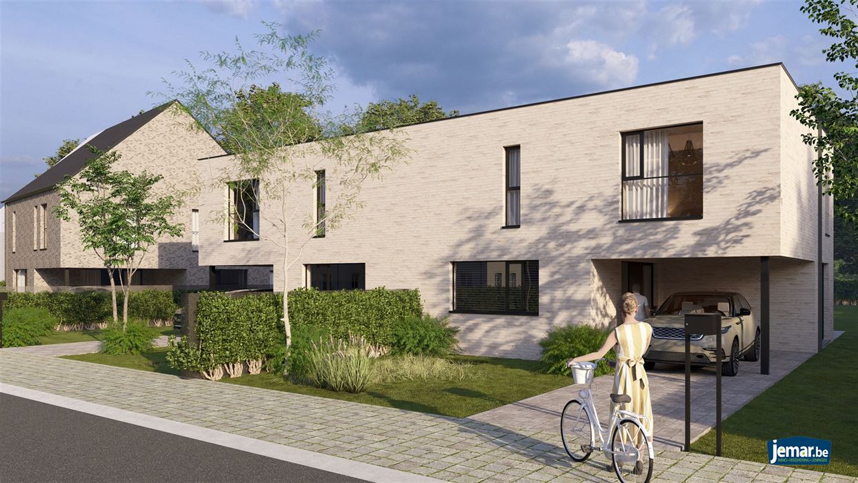 Projectgrond met goedgekeurd plan voor 3 woningen