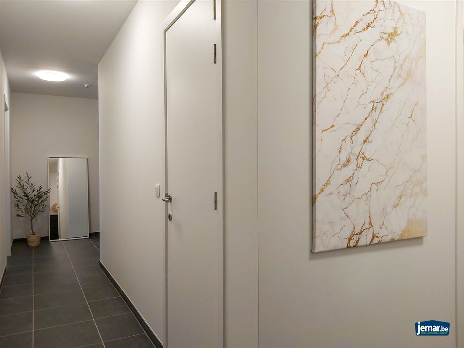 Instapklaar, gelijkvloers en energiezuinig appartement met terras en autostaanplaats in Opgrimbie!