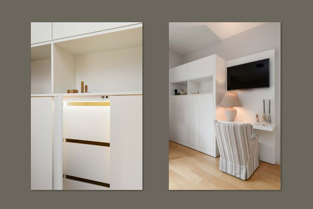 Luxueus en instapklaar appartement met 3 terrassen en ondergrondse garagebox in residentie “Leemhoek III” te Maaseik.