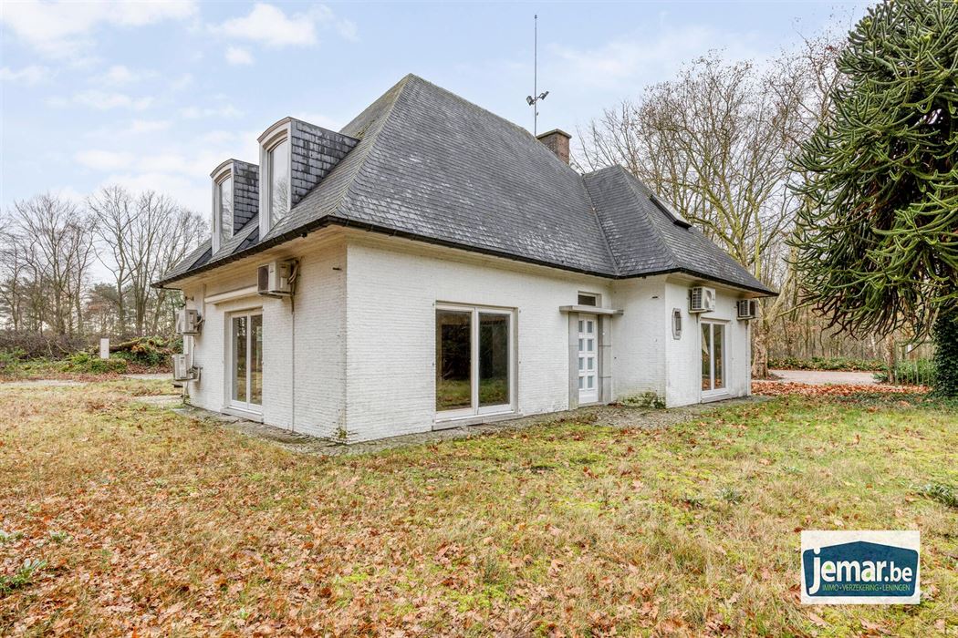Villa met professionele opslagruimte, kelder en kantoorruimtes.