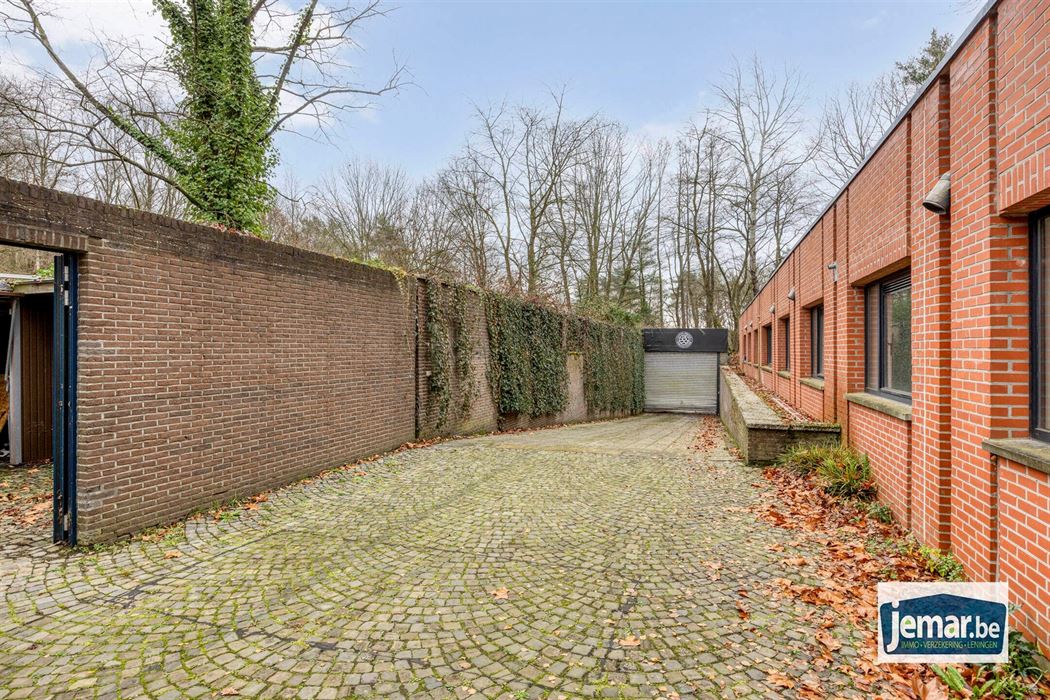 Villa met professionele opslagruimte, kelder en kantoorruimtes.