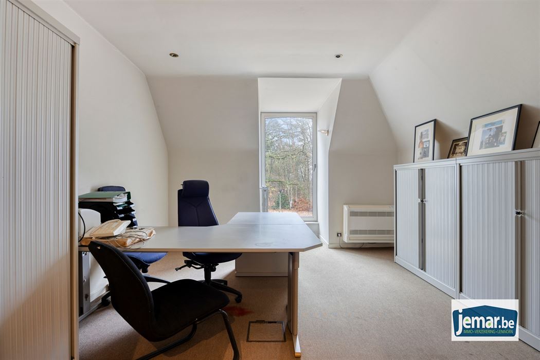 Villa met professionele opslagruimte, kelder en kantoorruimtes.