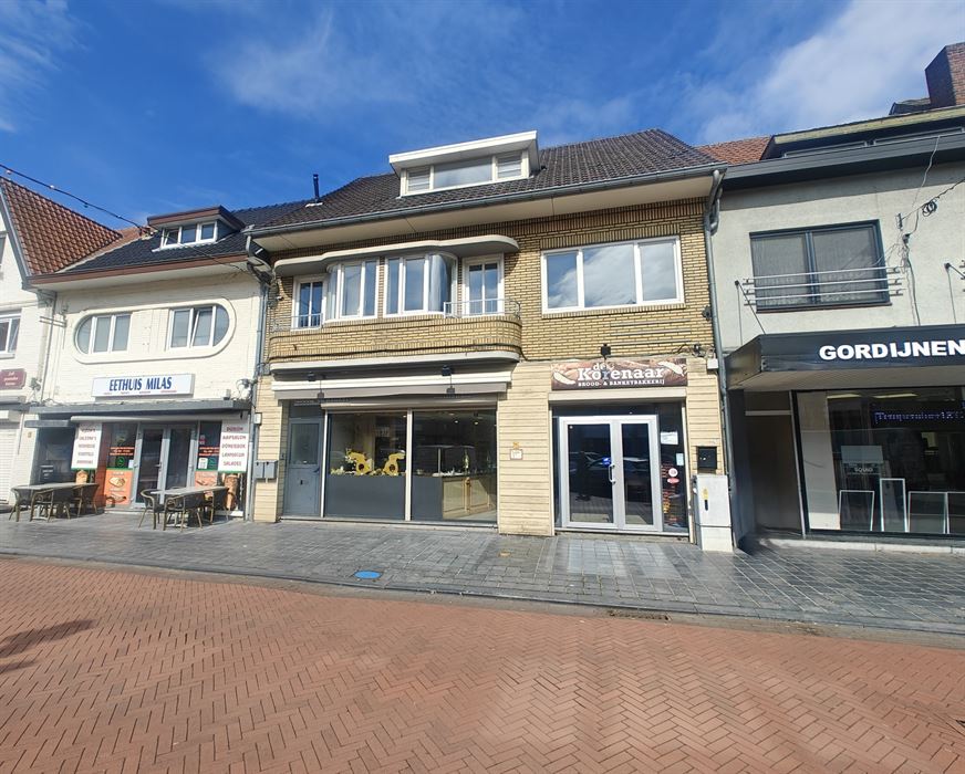 Opbrengsteigendom: handelspand met 2 appartementen