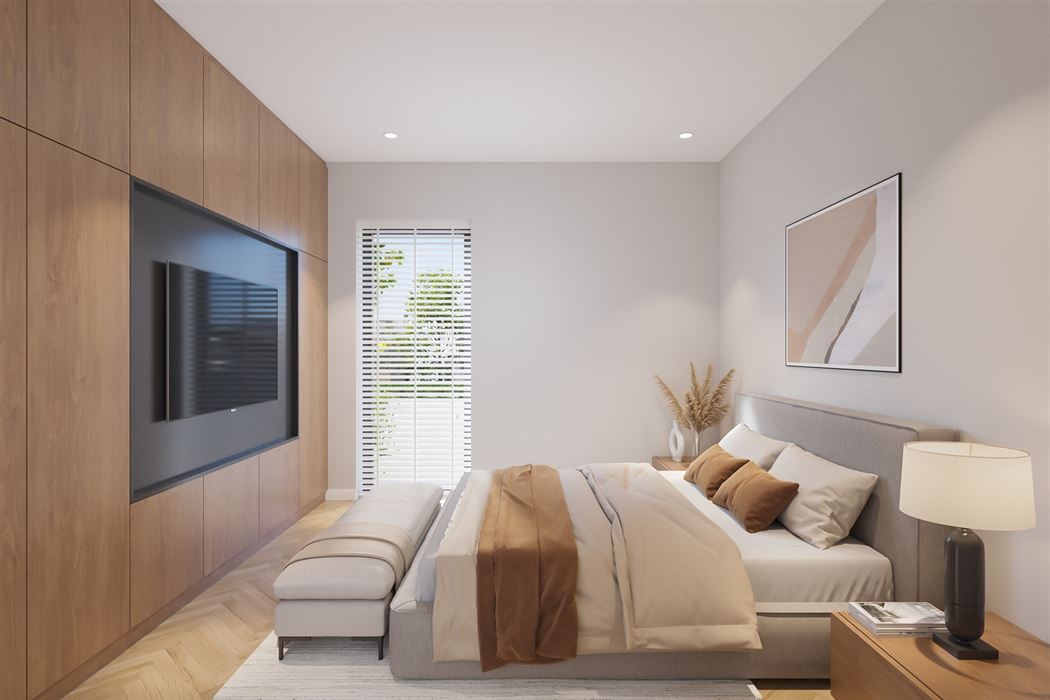 Gelijkvloers nieuwbouwappartement met tuin