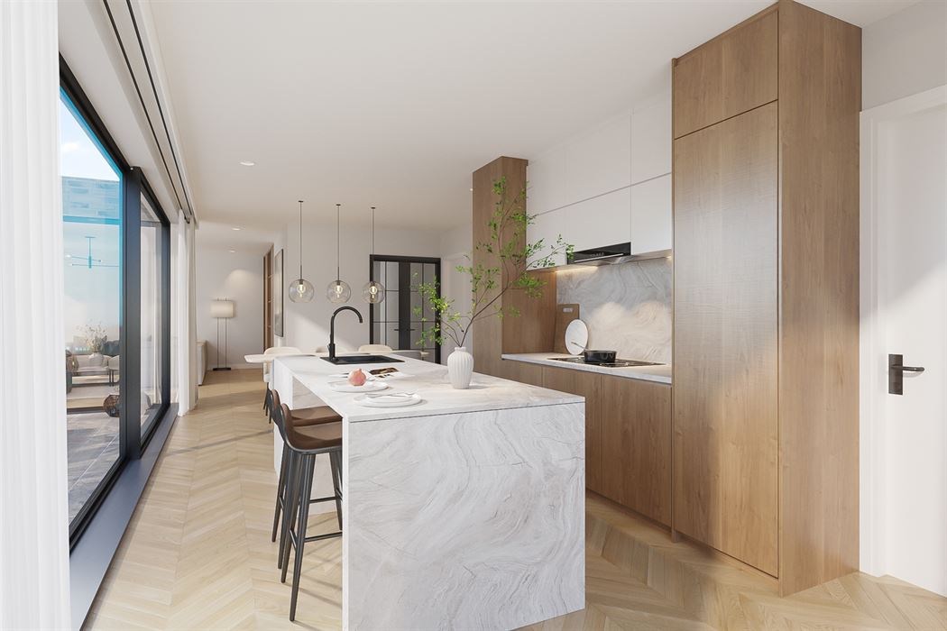 Gelijkvloers nieuwbouwappartement met tuin