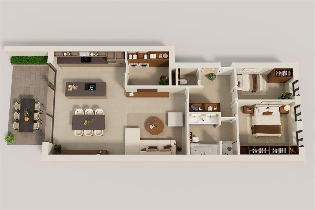 Ruim duplex nieuwbouwappartement