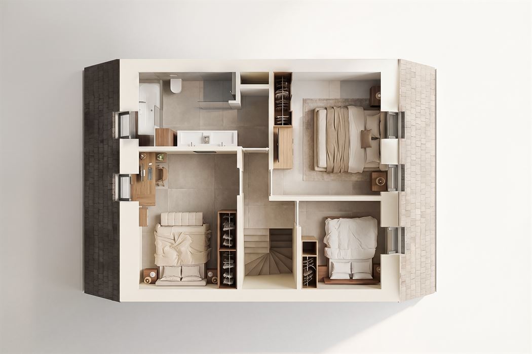 Ruim duplex nieuwbouwappartement